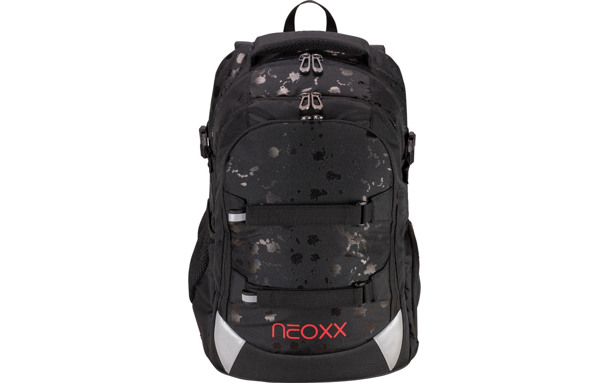 NEOXX Schulrucksack Active Pro – 26 l, wasserabweisend, Polyester – schwarz, 310 × 455 × 240 mm