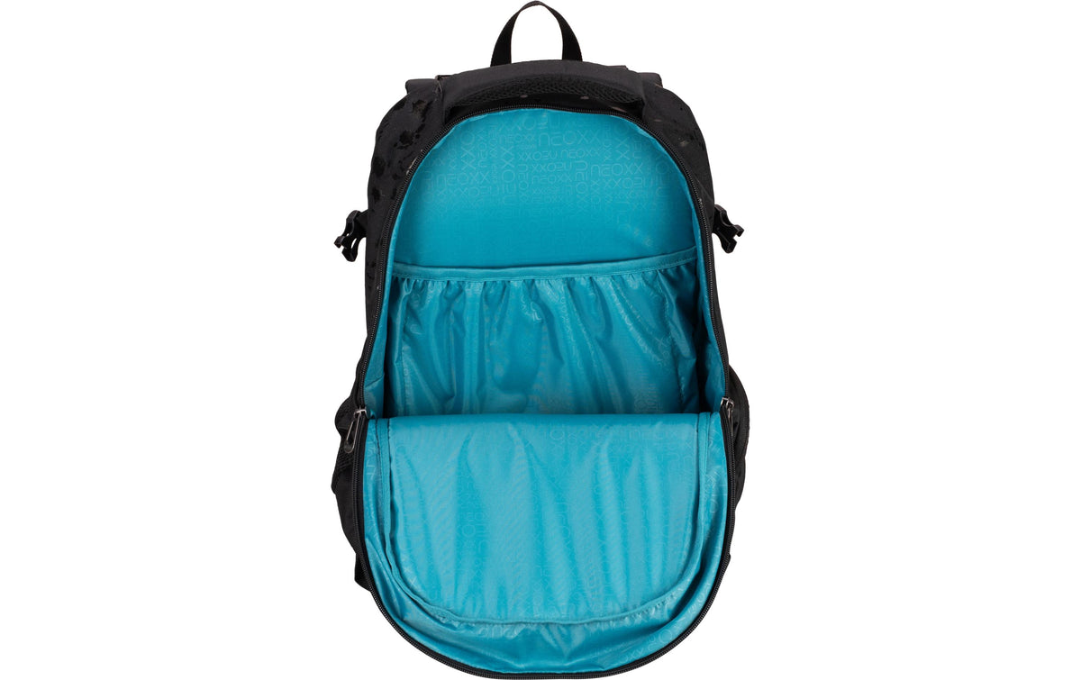 NEOXX Schulrucksack Active Pro – 26 l, wasserabweisend, Polyester – schwarz, 310 × 455 × 240 mm