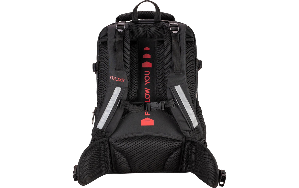 NEOXX Schulrucksack Active Pro – 26 l, wasserabweisend, Polyester – schwarz, 310 × 455 × 240 mm
