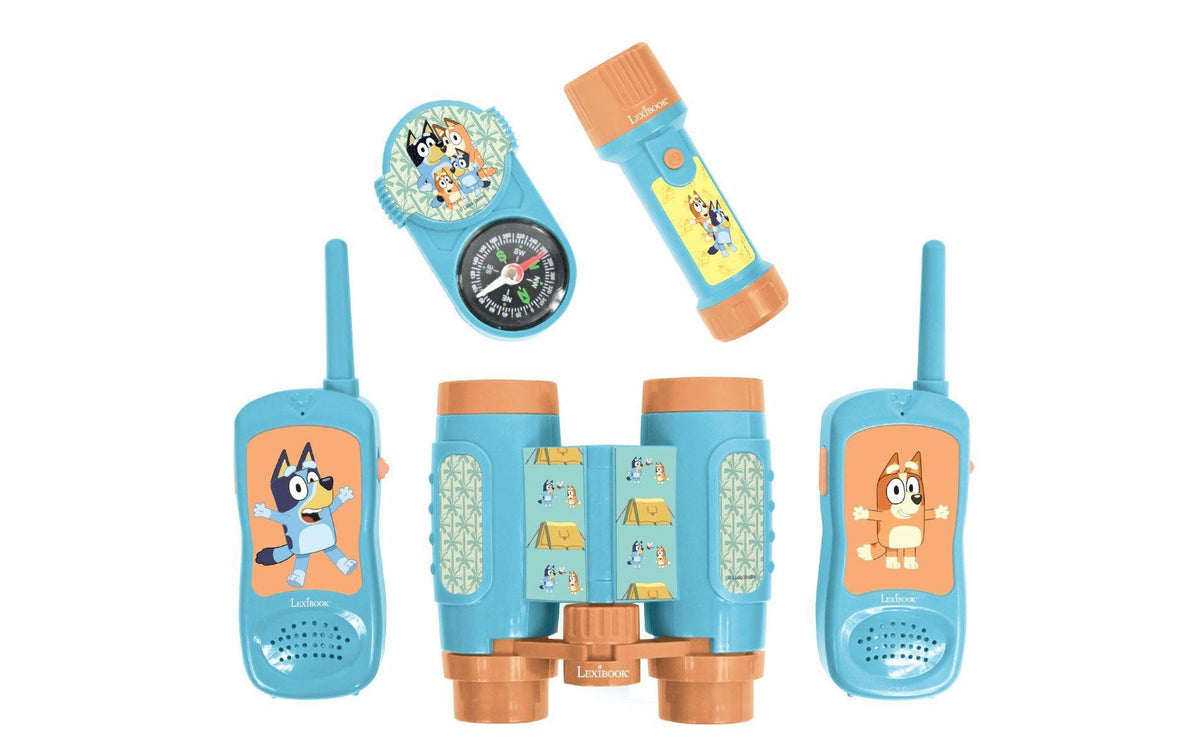 Lexibook Walkie-Talkie Bluey Adventure – ab 3 Jahren – Kunststoff, blau/orange