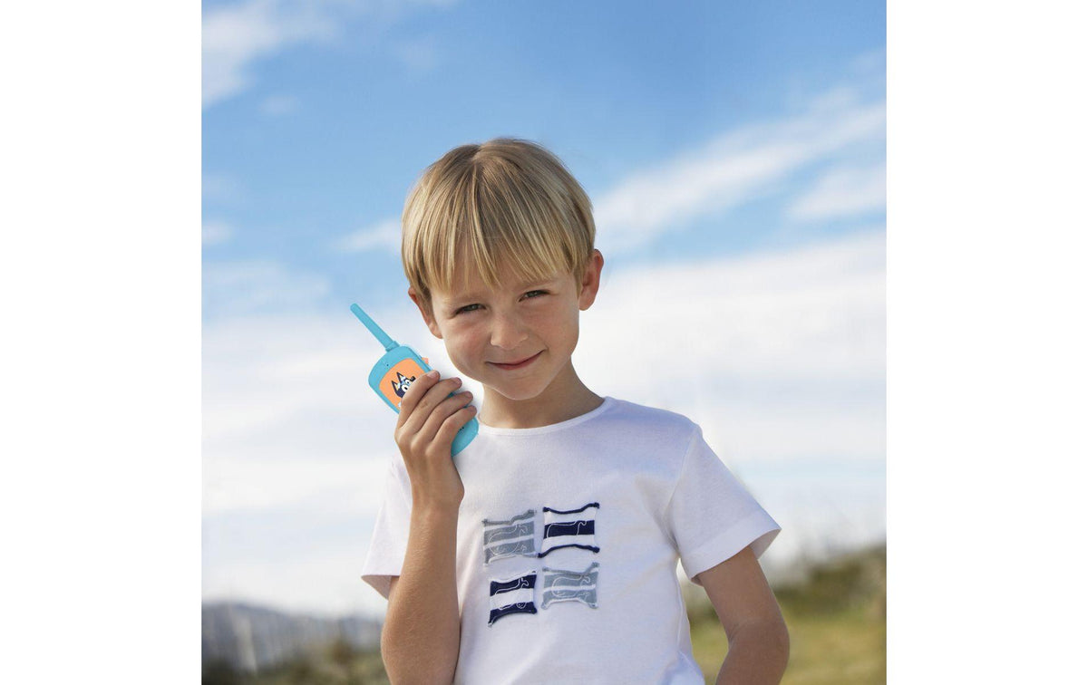 Lexibook Walkie-Talkie Bluey Adventure – ab 3 Jahren – Kunststoff, blau/orange