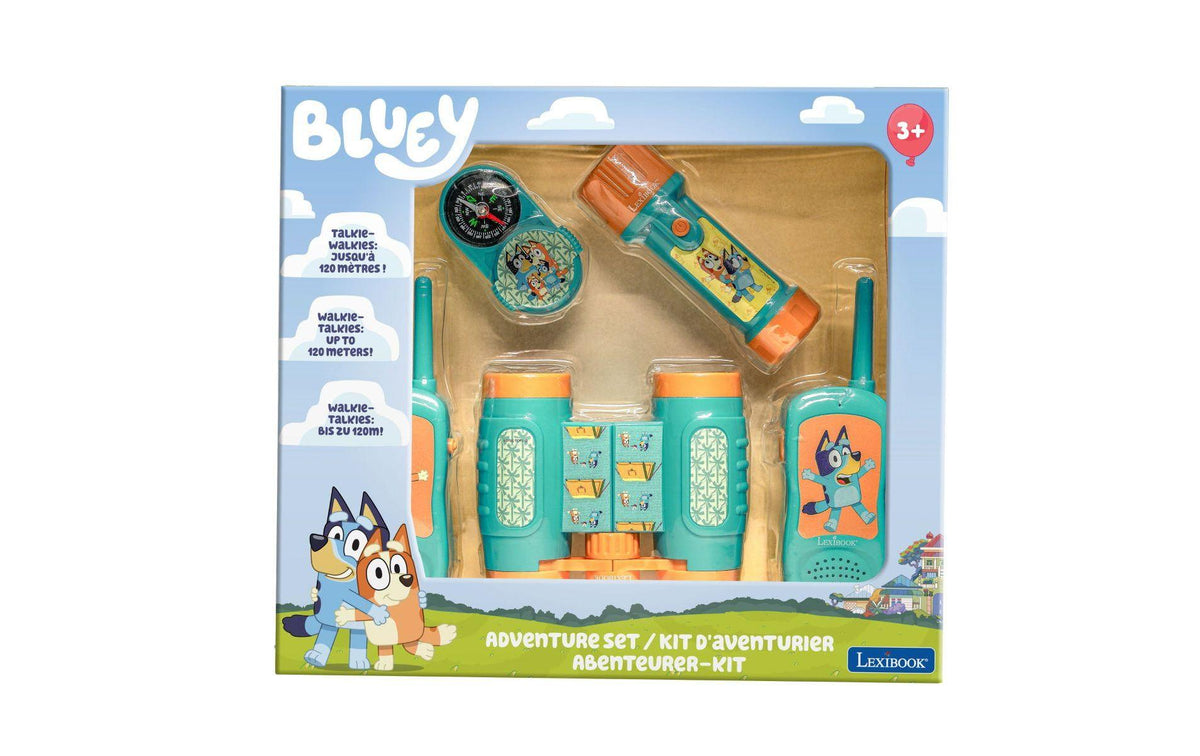 Lexibook Walkie-Talkie Bluey Adventure – ab 3 Jahren – Kunststoff, blau/orange