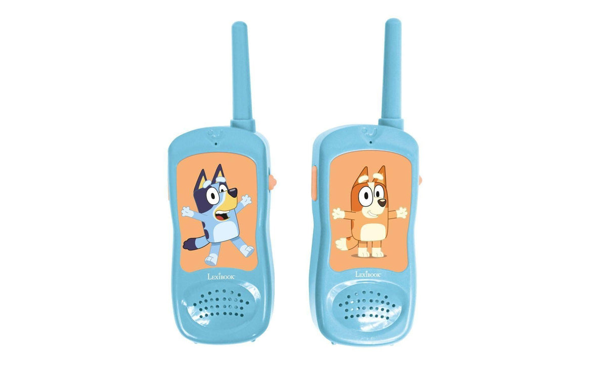 Lexibook Walkie-Talkie Bluey Adventure – ab 3 Jahren – Kunststoff, blau/orange