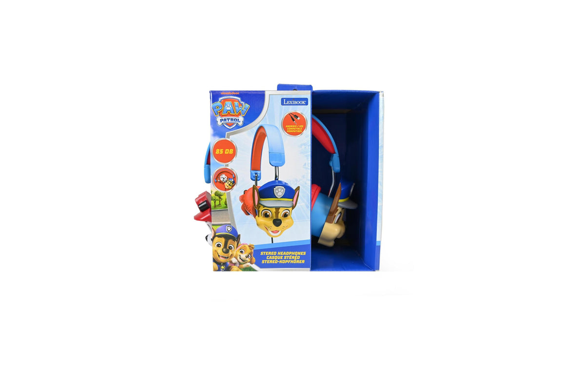 Lexibook PAW Patrol 3D Kinderkopfhörer – 3,5 mm Klinkenkabel, USB-betrieben, Blau/Mehrfarbig
