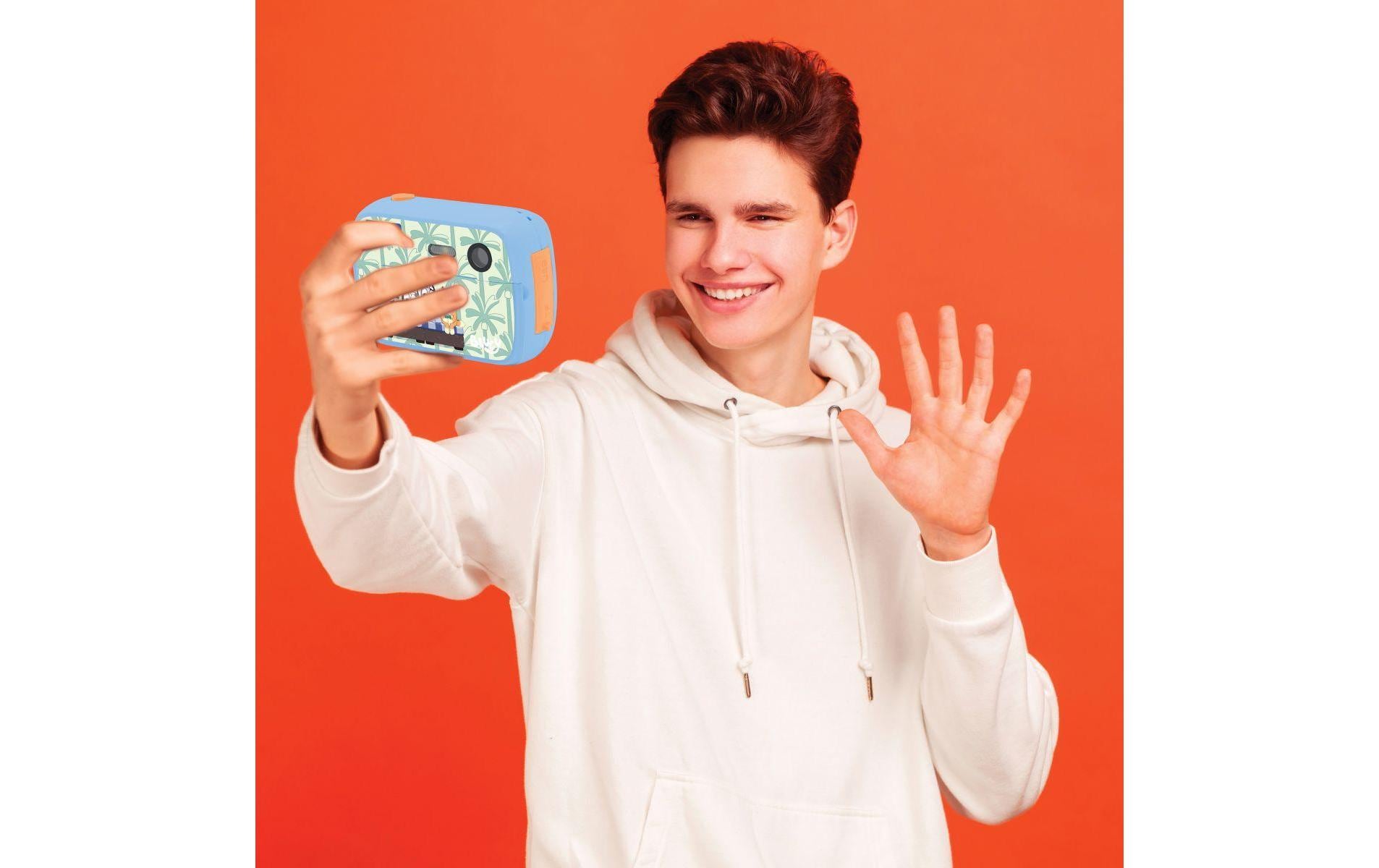 Lexibook BLUEY StarCAM Sofortdrucker – Kartenleser, microSD bis 32 GB, Akkubetrieb/USB, hellblau