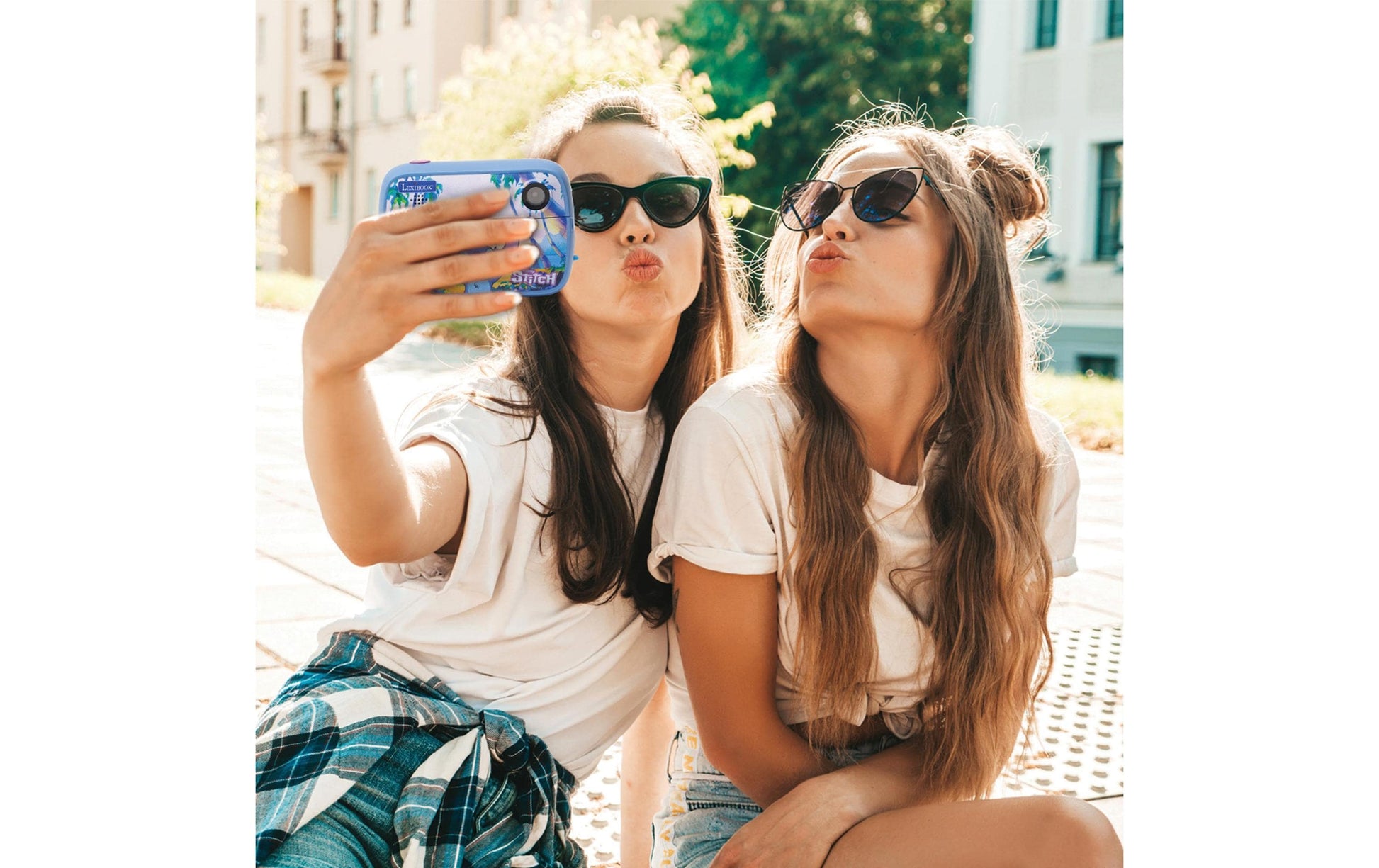 Lexibook DISNEY Stitch StarCAM Sofortdrucker – Kompaktkamera, 1,3 MP, SD/USB-C, blau