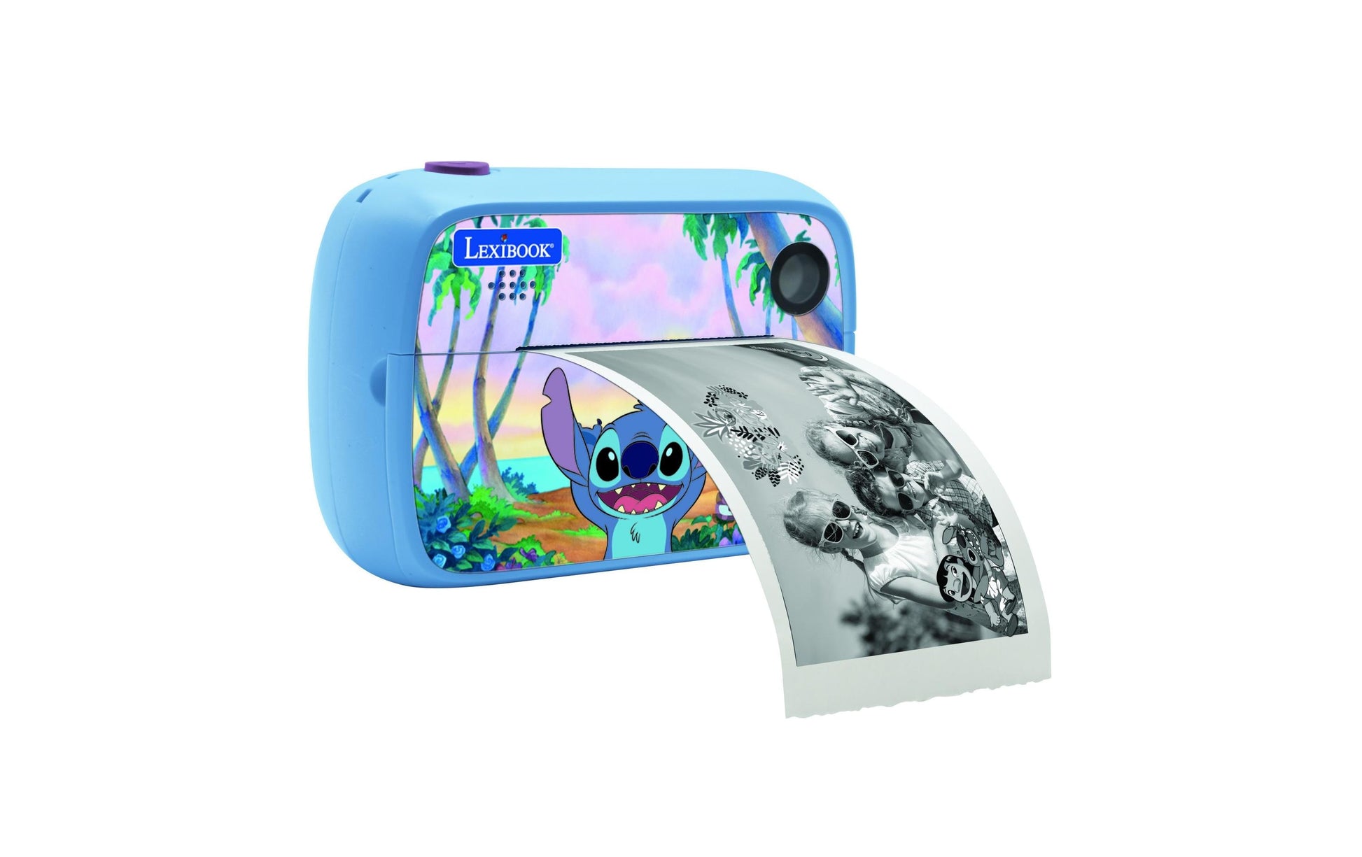 Lexibook DISNEY Stitch StarCAM Sofortdrucker – Kompaktkamera, 1,3 MP, SD/USB-C, blau