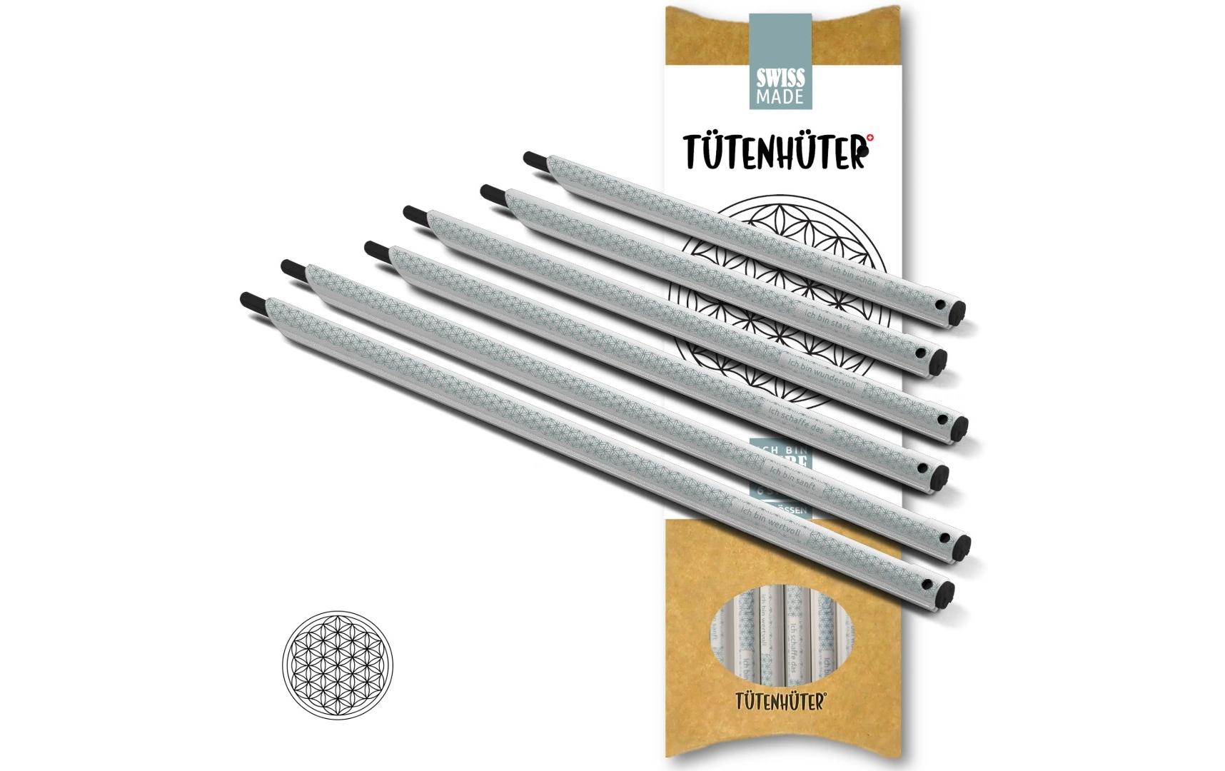 Böörds Utensilienhalter (wandmontiert), Kunststoff, grau, 6 Stk.