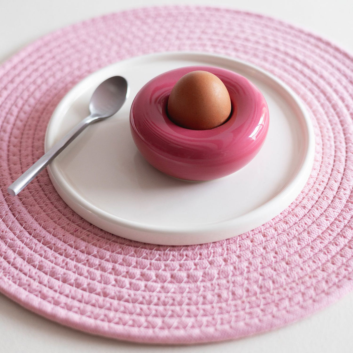 ONA Tischset – Ø 35 cm, Baumwolle, Altrosa, Piff