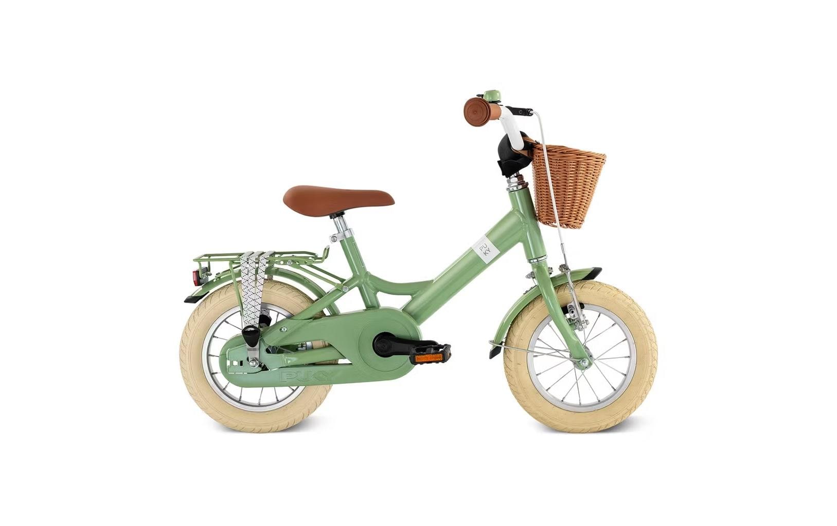 Puky YOUKE 12 Classic Kindervelo – Ø 30,5 cm – Rücktrittbremse, Felgenbremse – ab 3 Jahren – Aluminium, grün