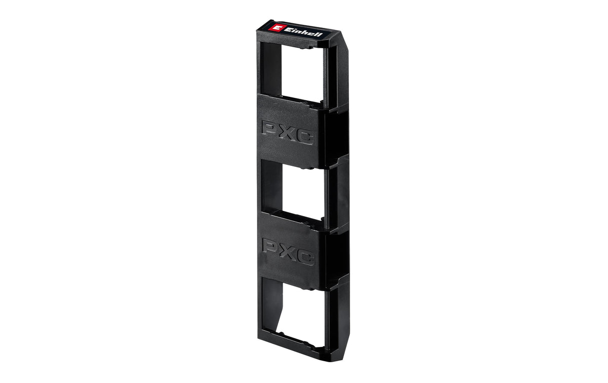 Einhell E-Case Akkuhalterung – leer, 3 Fächer, B 43 × H 300 × T 86 mm, für Einhell E-Case, Power X-Change