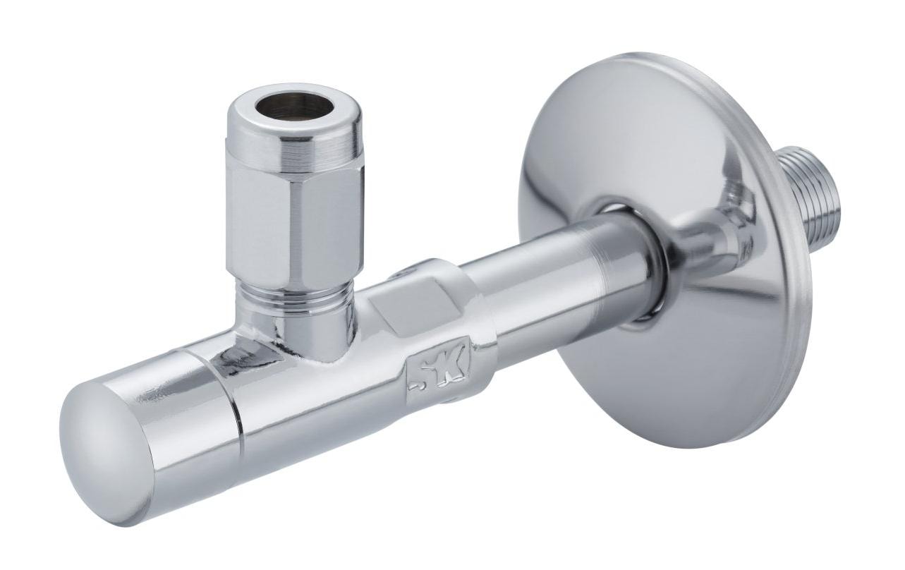 Laufen Eck-Regulierventil 3/8", 20×11×3 mm – für Küche, Waschbecken – Messing – Verchromt