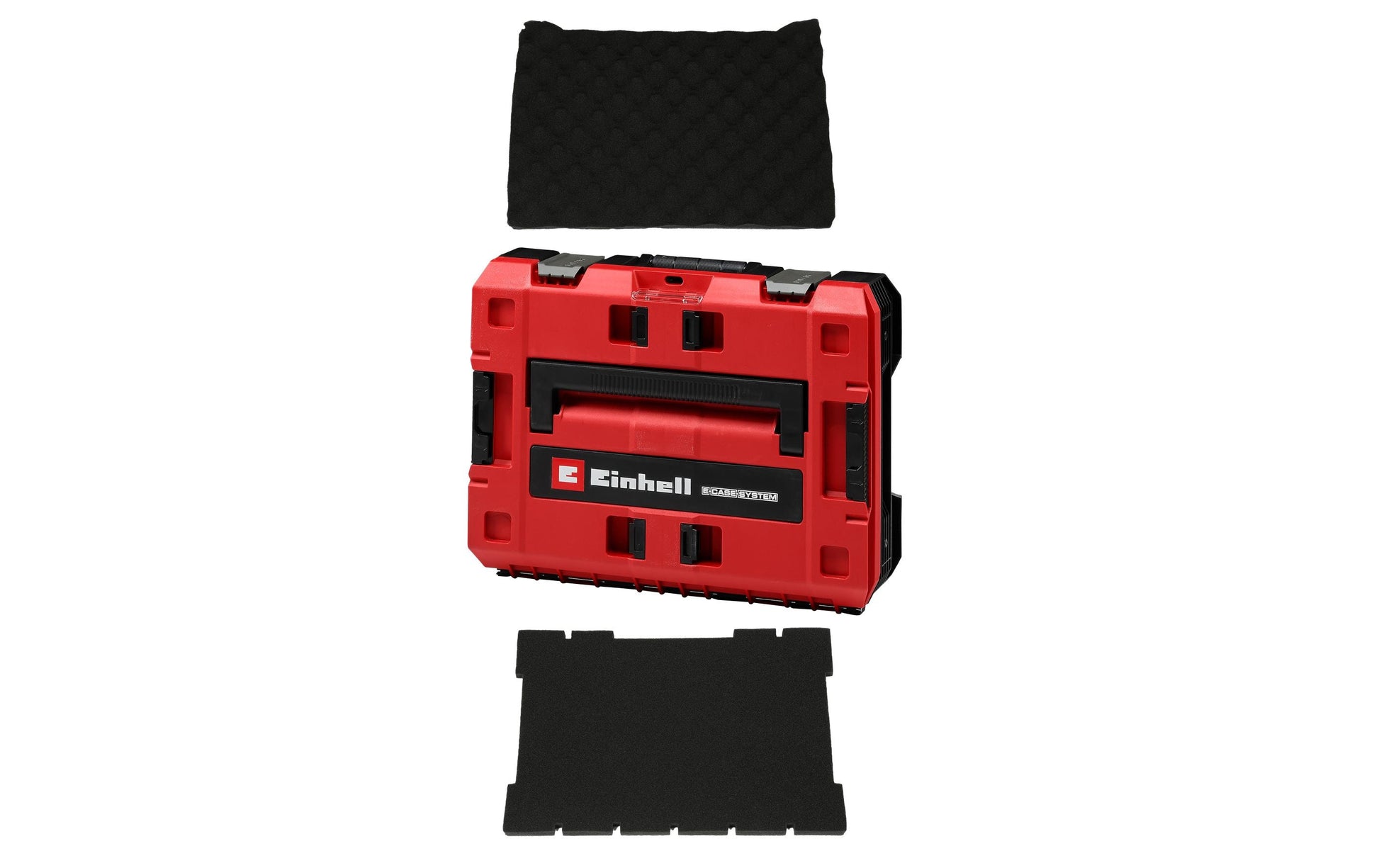 Einhell E-Case S-F Systemkoffer – leer, abschliessbar, B 330 × H 130 × T 444 mm, für Einhell E-Case-System