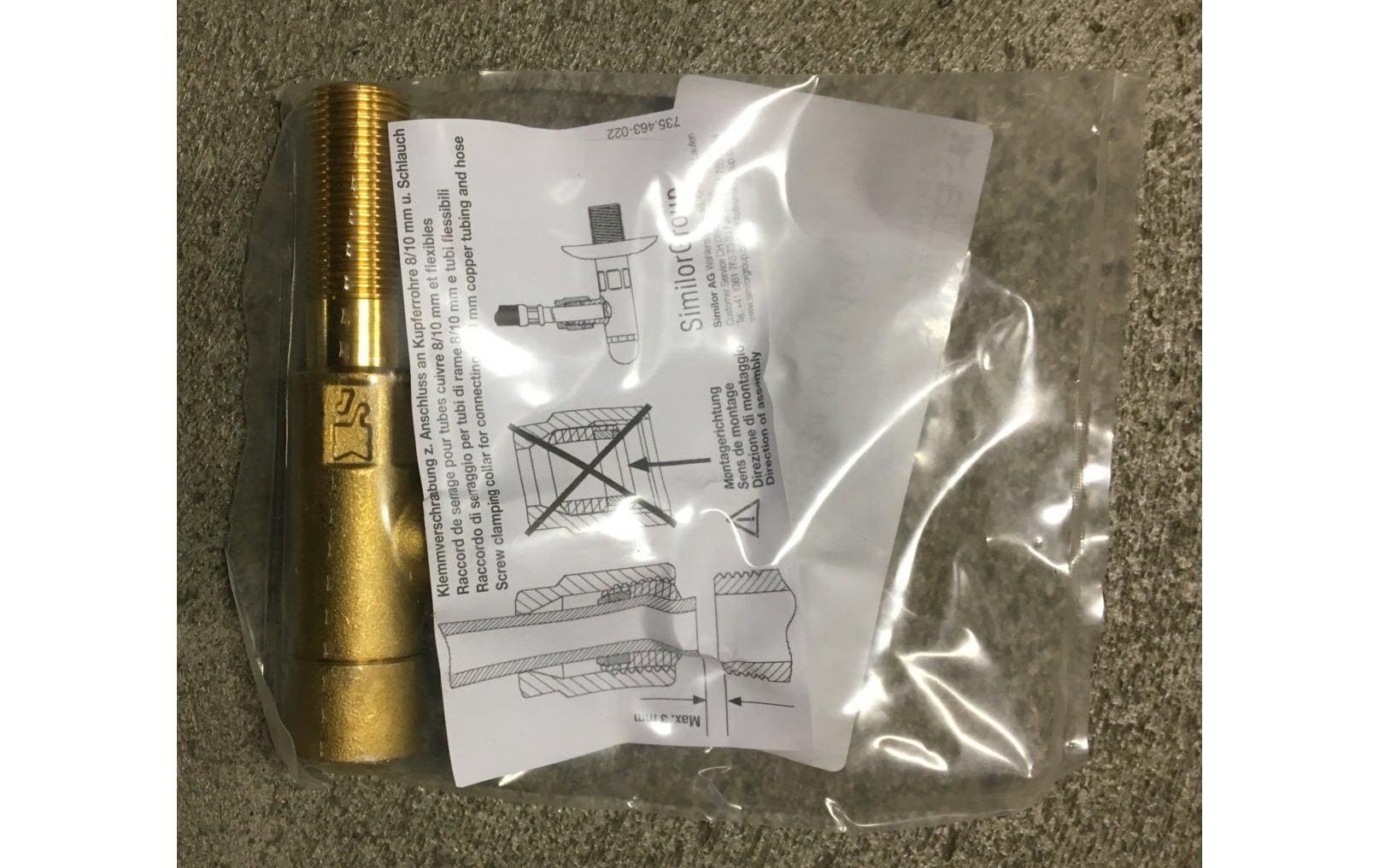 Laufen Kurzes Eck-Regulierventil – Anschluss 3/8", Messing, verchromt, für Küche, Waschbecken
