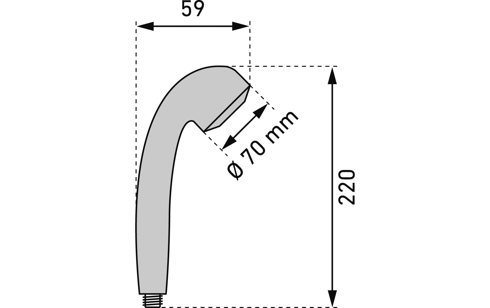 Laufen Wannengriff Milor Aquajet – Ø7 cm, Messing/Metall/Silikon