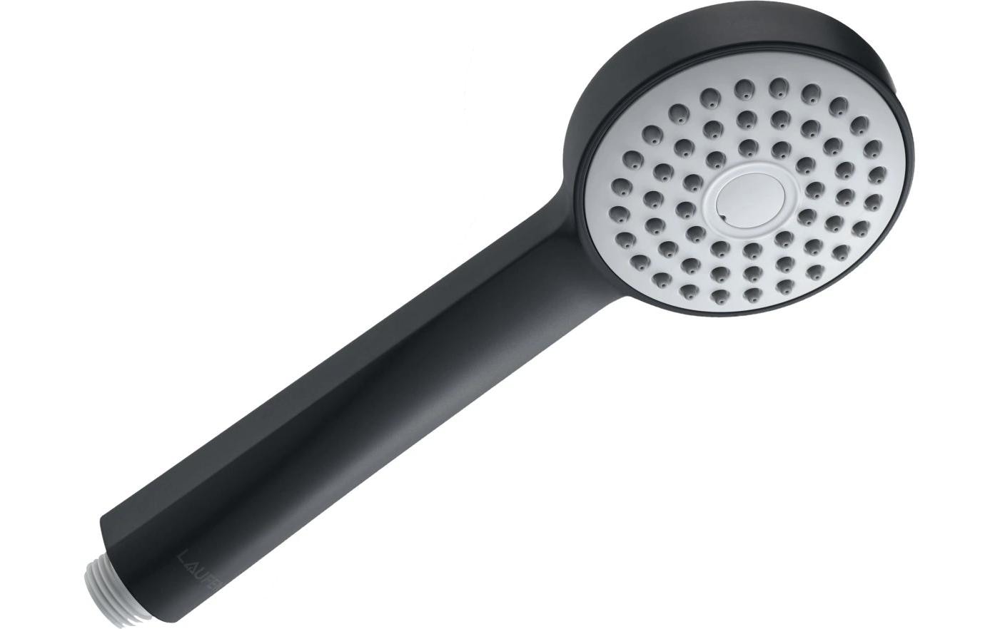 Laufen Handbrause Stella 80 – 15,3 cm, Kunststoff, 1/2"-Anschluss, Schwarz matt