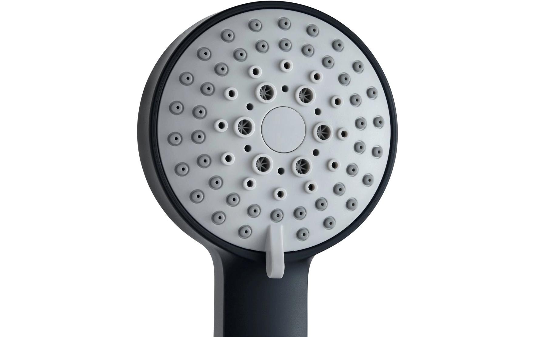 Laufen Duschbrause Stella 80 – Kunststoff, 3 Strahlarten, Schwarz matt