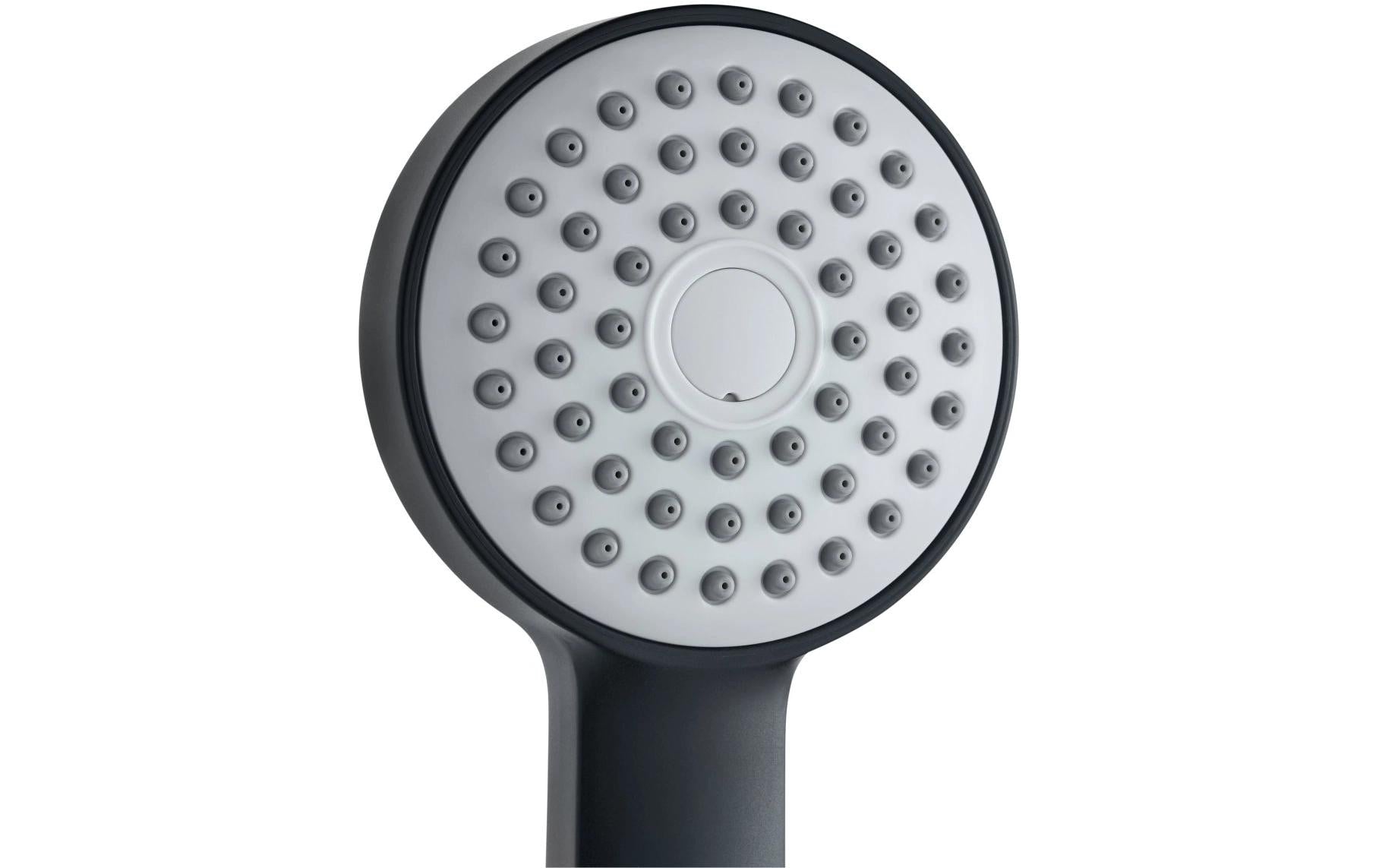 Laufen Handbrause Stella 80 – 15,3 cm, Kunststoff, 1/2"-Anschluss, Schwarz matt