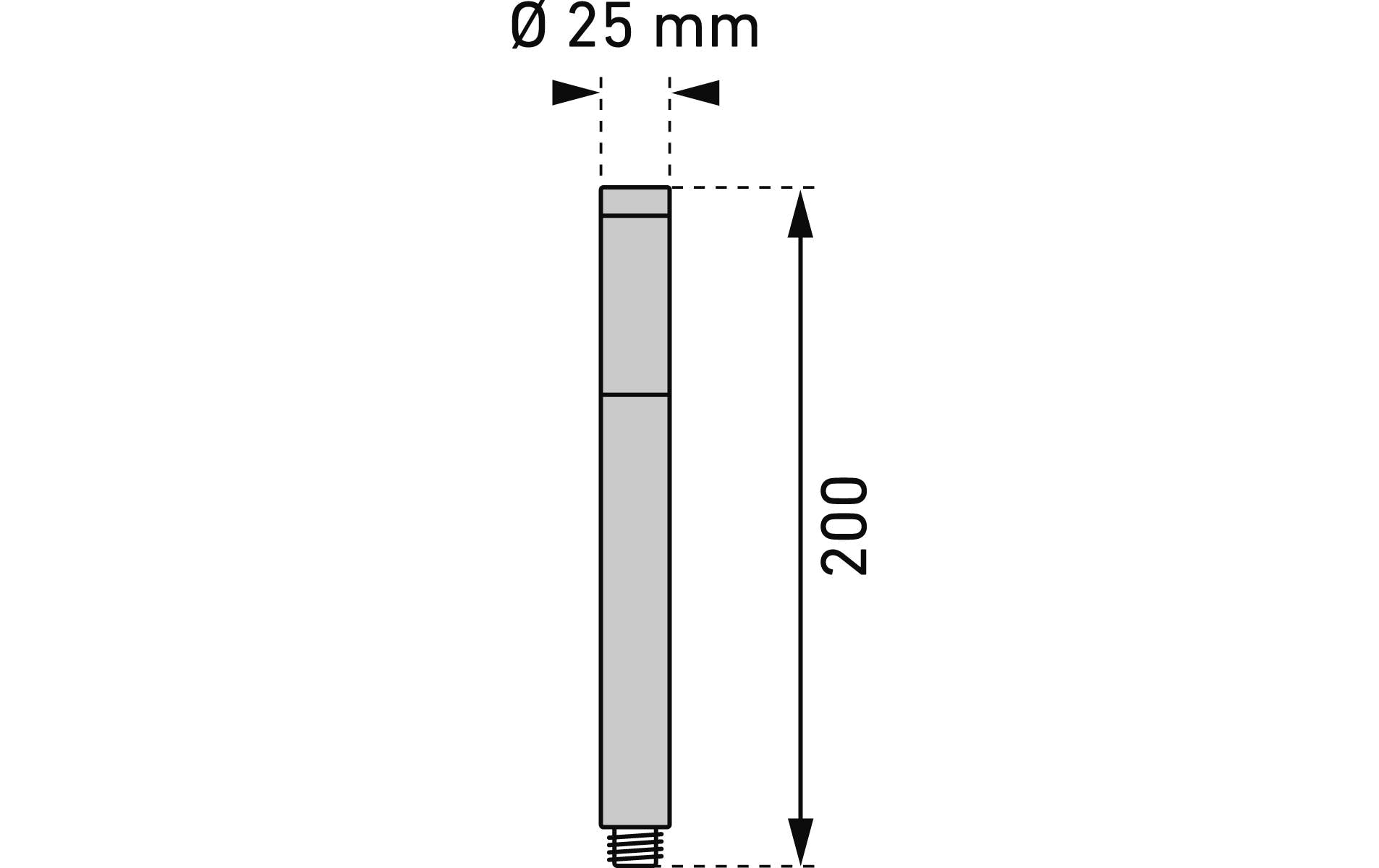 Laufen Handbrause Twinstick – 22,5×2,5 cm, Messing, verchromt
