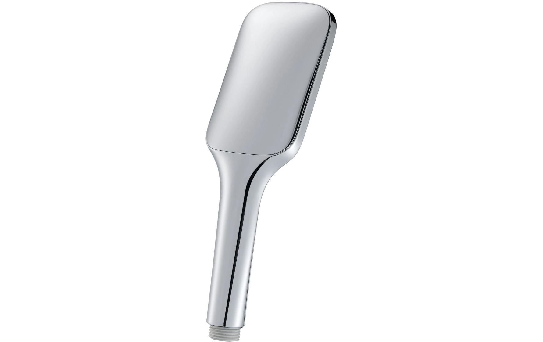 Laufen Duschbrause MyCity100 – 35 cm, Silikon/Chrom Glanz, Wassersparend (≈5 l/min), Hellgrau