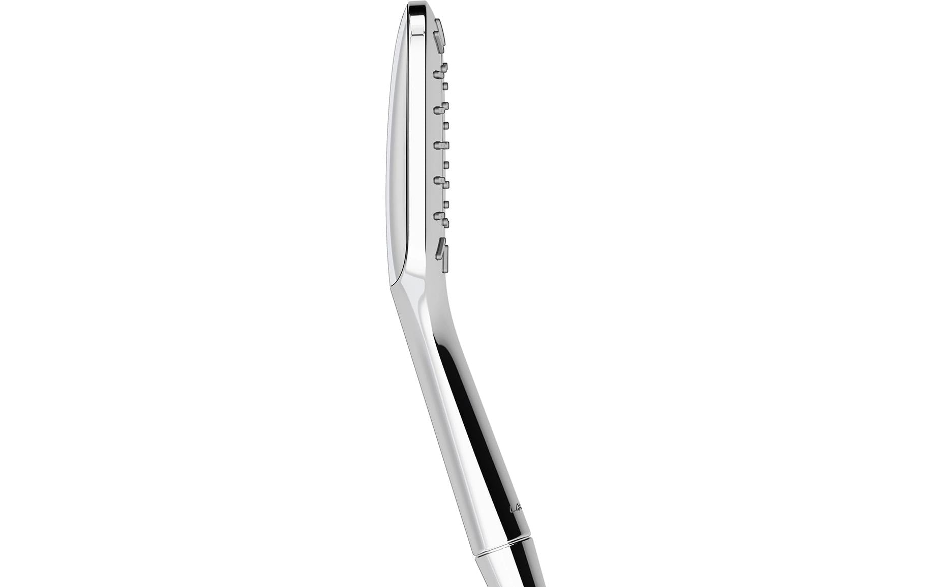 Laufen Duschbrause MyCity100 – 35 cm, Silikon/Chrom Glanz, Wassersparend (≈5 l/min), Hellgrau