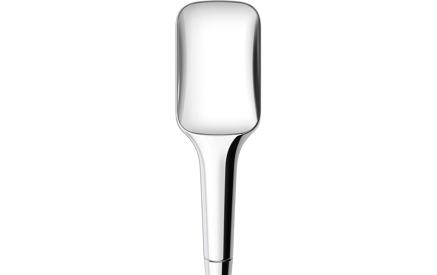Laufen Duschbrause MyCity100 – 35 cm, Silikon/Chrom Glanz, Wassersparend (≈5 l/min), Hellgrau