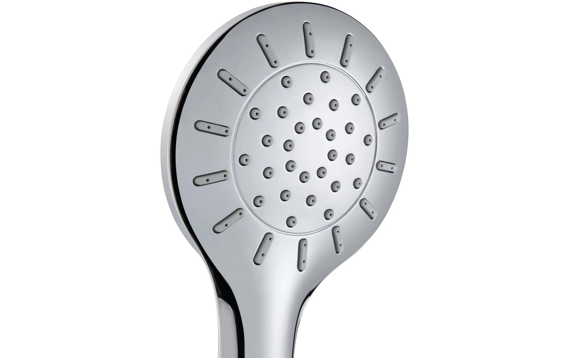 Laufen Handbrause MyTwin100 – 15×35×5,5 cm, Silikon, Chrom glänzend, ca. 5 l/min, Jet