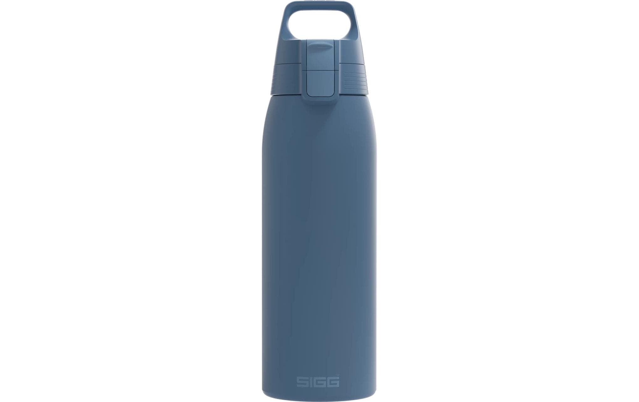 SIGG Trinkflasche 1 l – Edelstahl, Weithals, Deep Blue