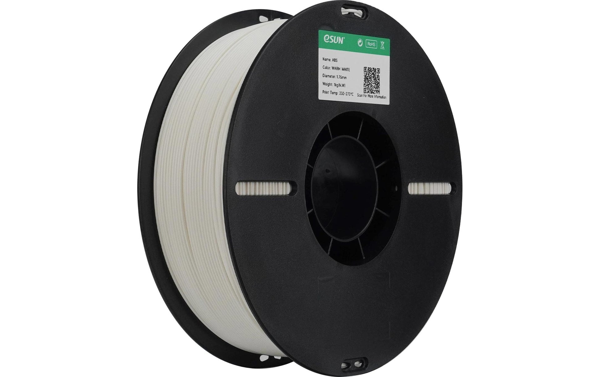eSun 3D-Drucker-Filament ABS 1,75 mm Weiss, 1 kg