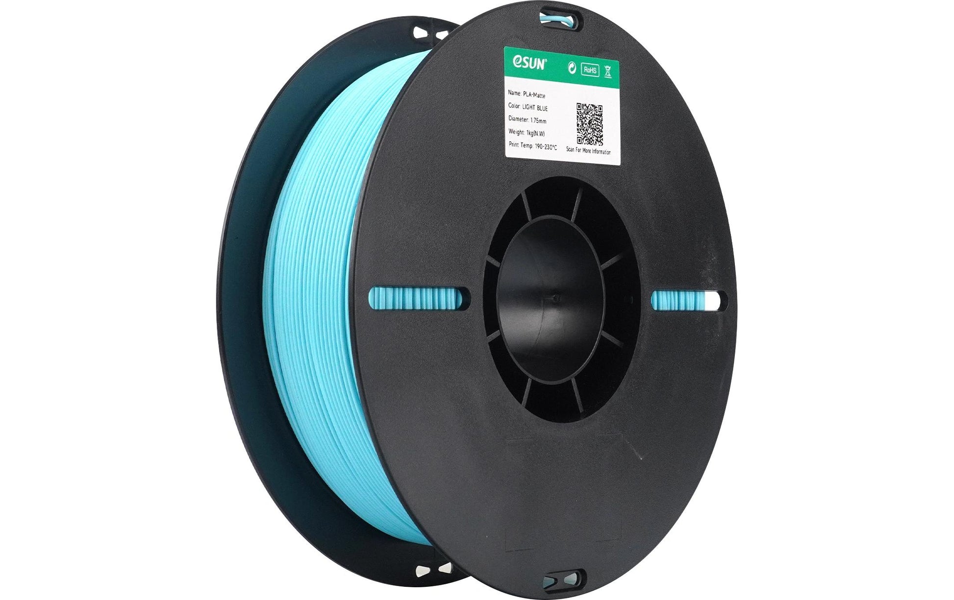 eSun 3D-Drucker-Filament PLA 1,75 mm Hellblau, 1 kg
