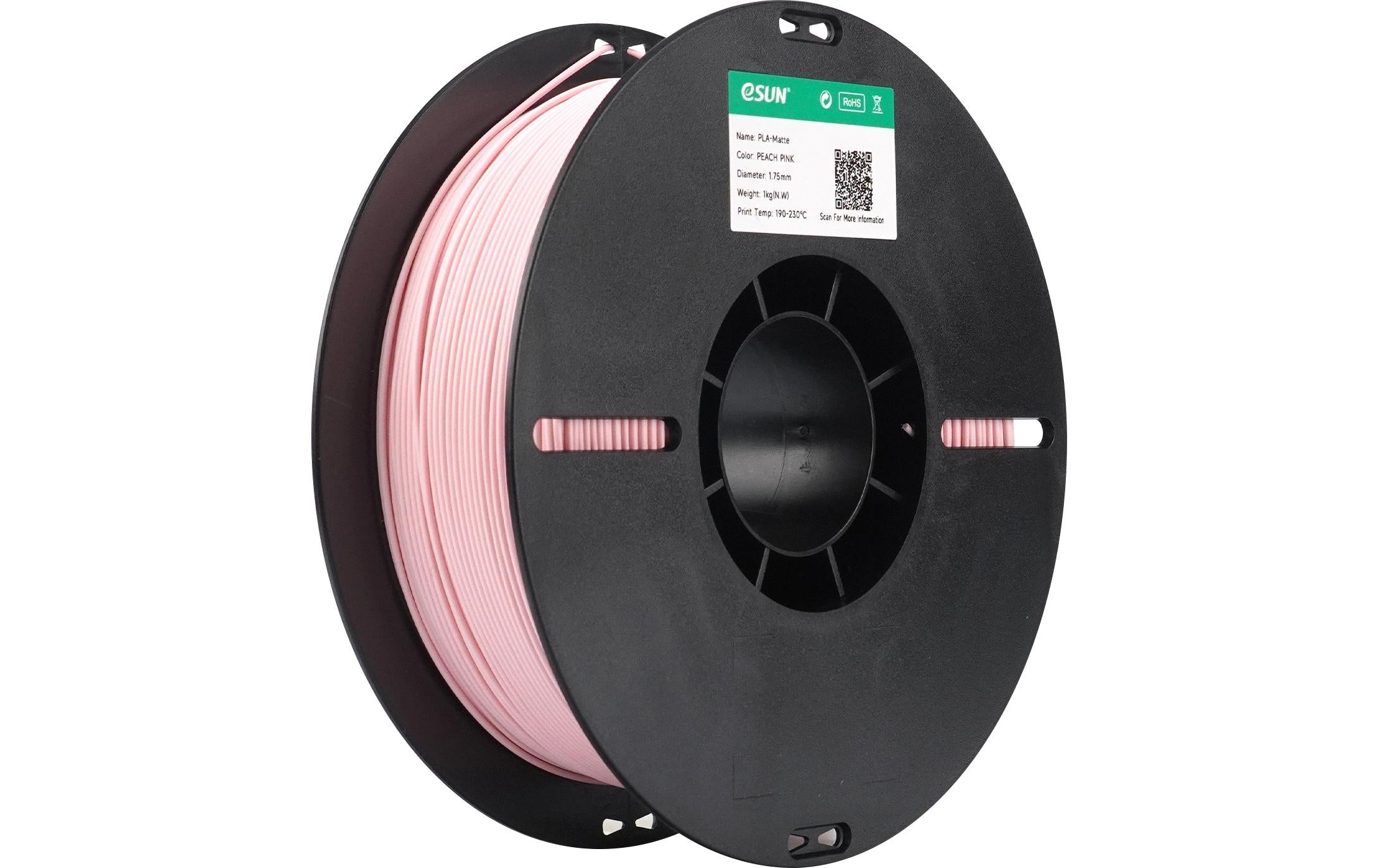 eSun 3D-Drucker-Filament MT175 PLA 1,75 mm Pfirsichrosa, 1 kg