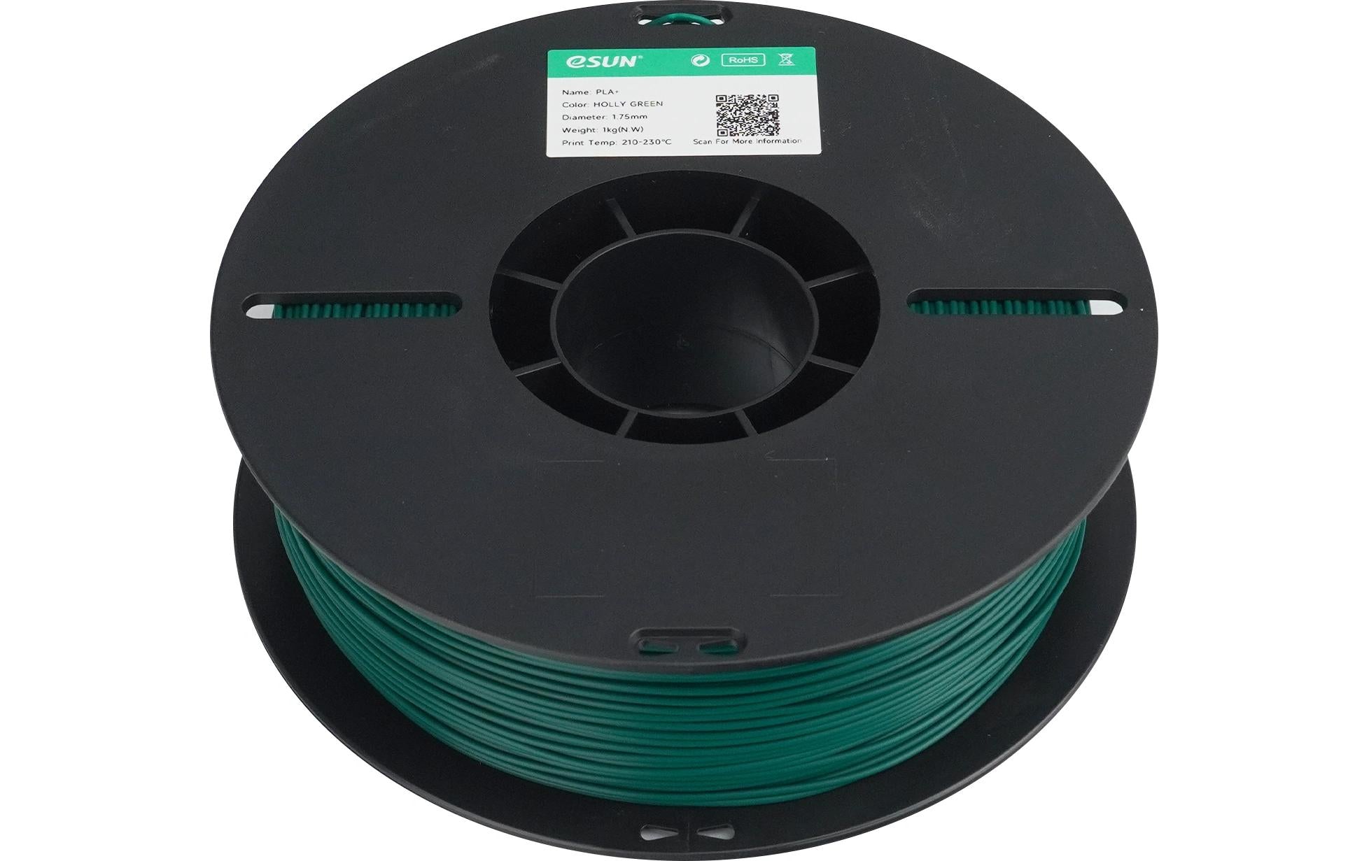 Esun 3D-Drucker-Filament Hyper PLA 1,75 mm Dunkelgrün, 1 kg