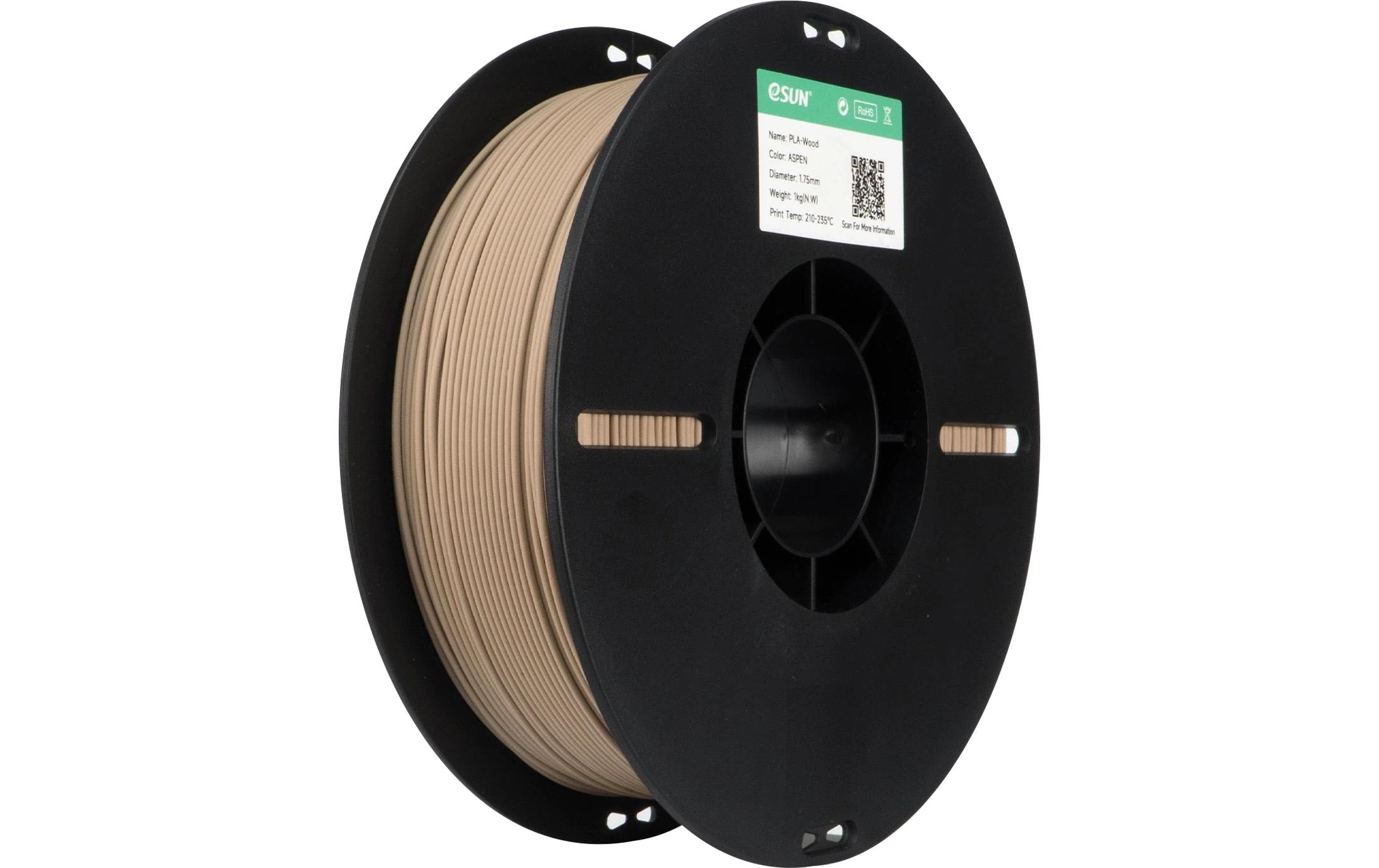 Esun 3D-Drucker-Filament Holz PLA 1,75 mm Beige, 1 kg