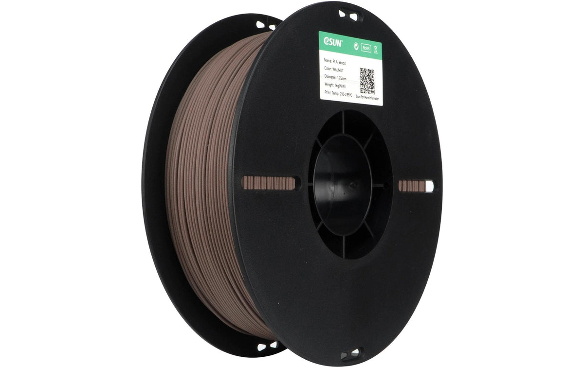 Esun 3D-Drucker-Filament Holz PLA 1,75 mm Walnuss, 1 kg