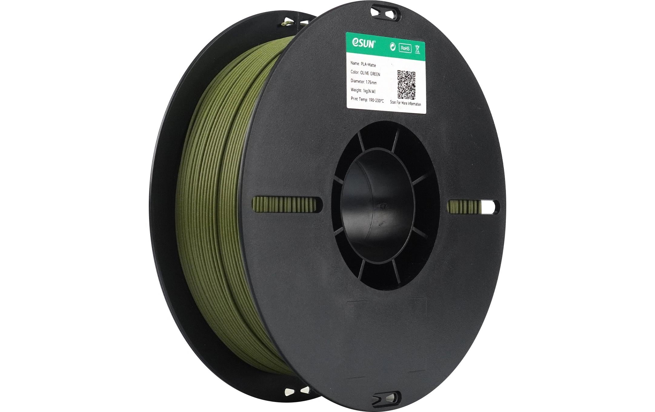 eSun 3D-Drucker-Filament PLA 1,75 mm Olivgrün, 1 kg