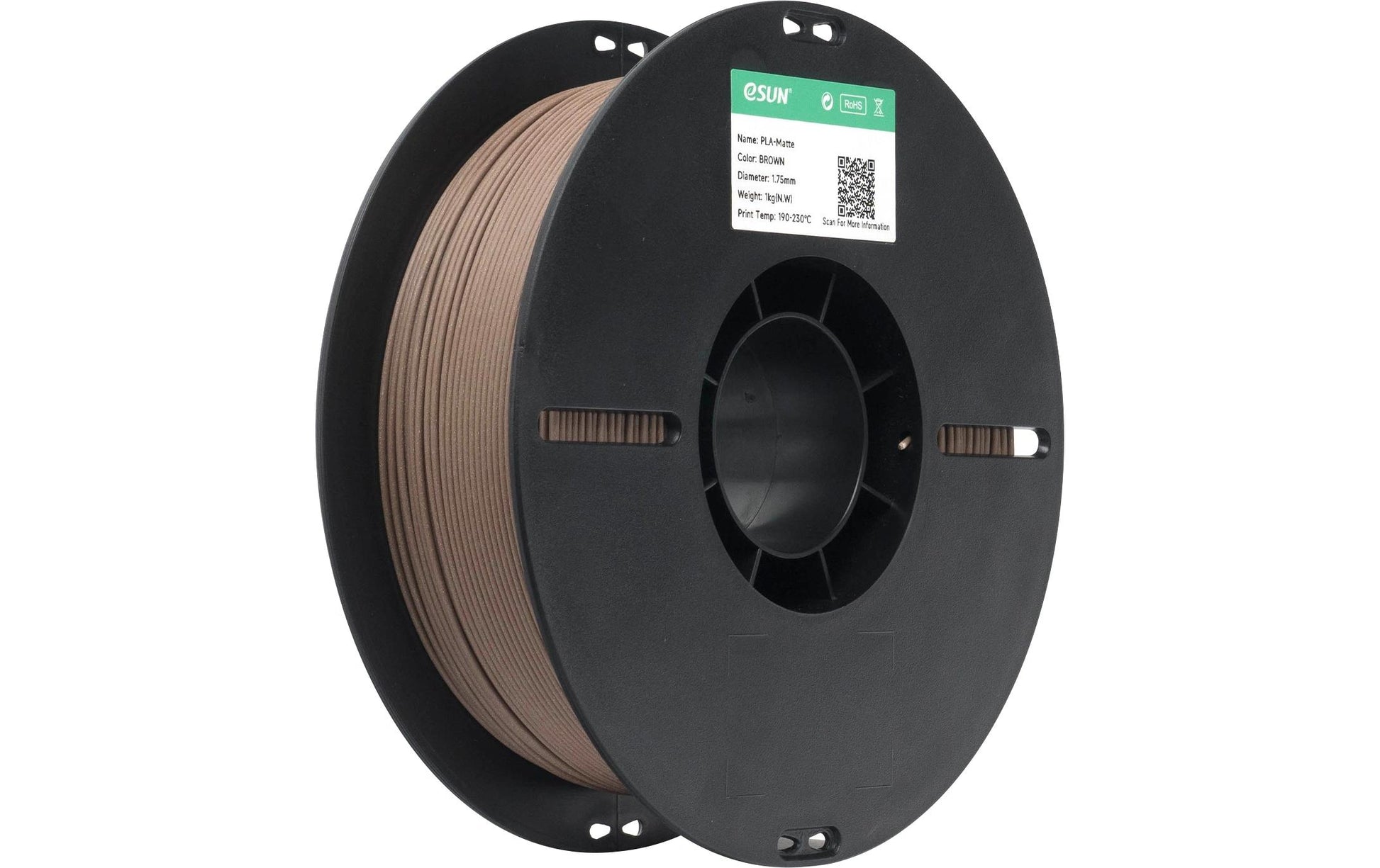 Esun 3D-Drucker-Filament PLA 1,75 mm Braun, 1 kg
