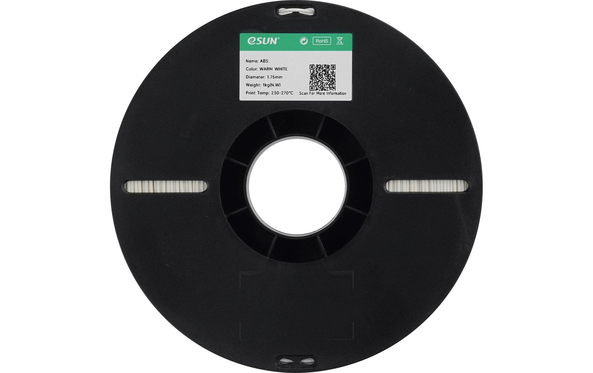 eSun 3D-Drucker-Filament ABS 1,75 mm Weiss, 1 kg