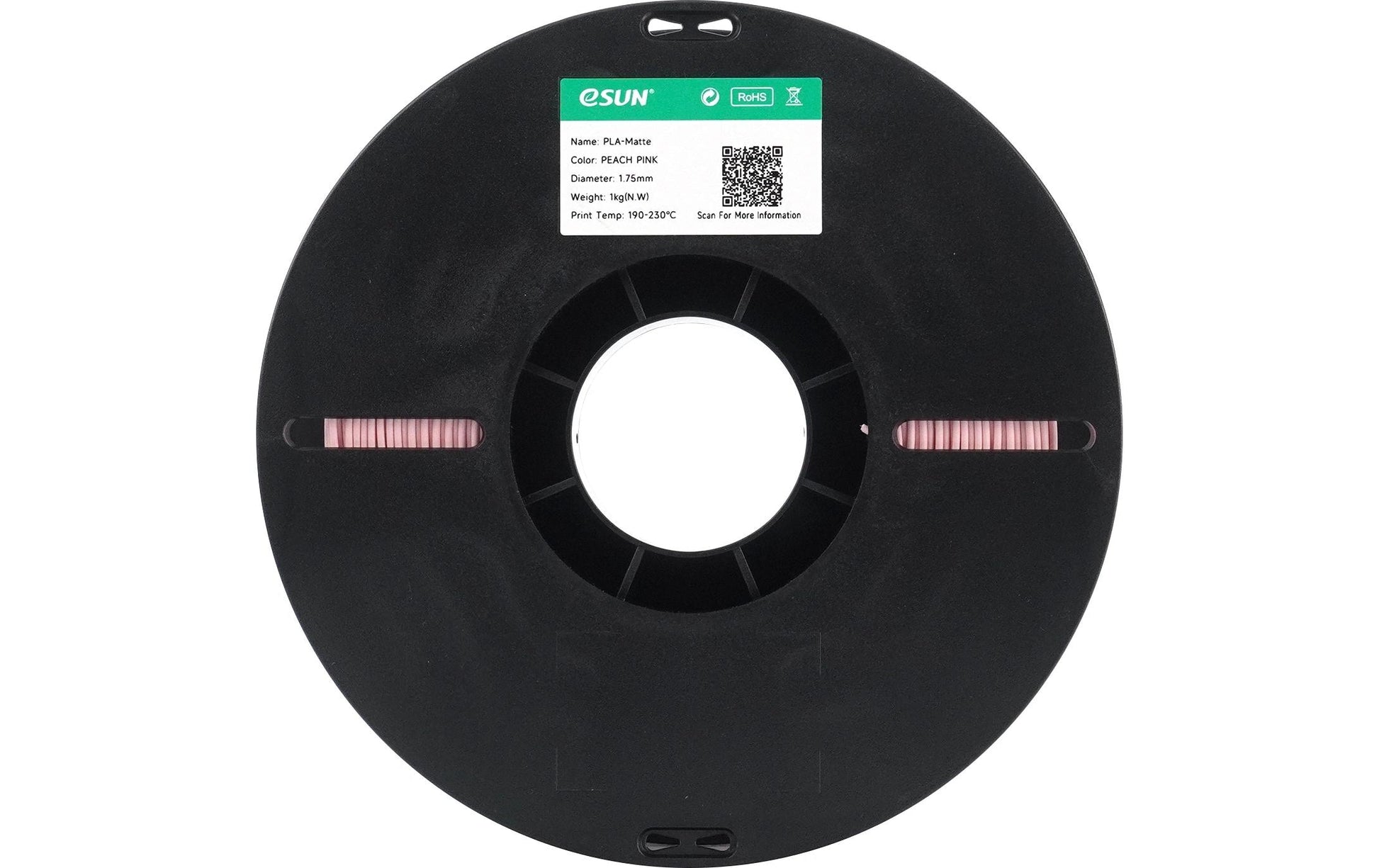 eSun 3D-Drucker-Filament MT175 PLA 1,75 mm Pfirsichrosa, 1 kg