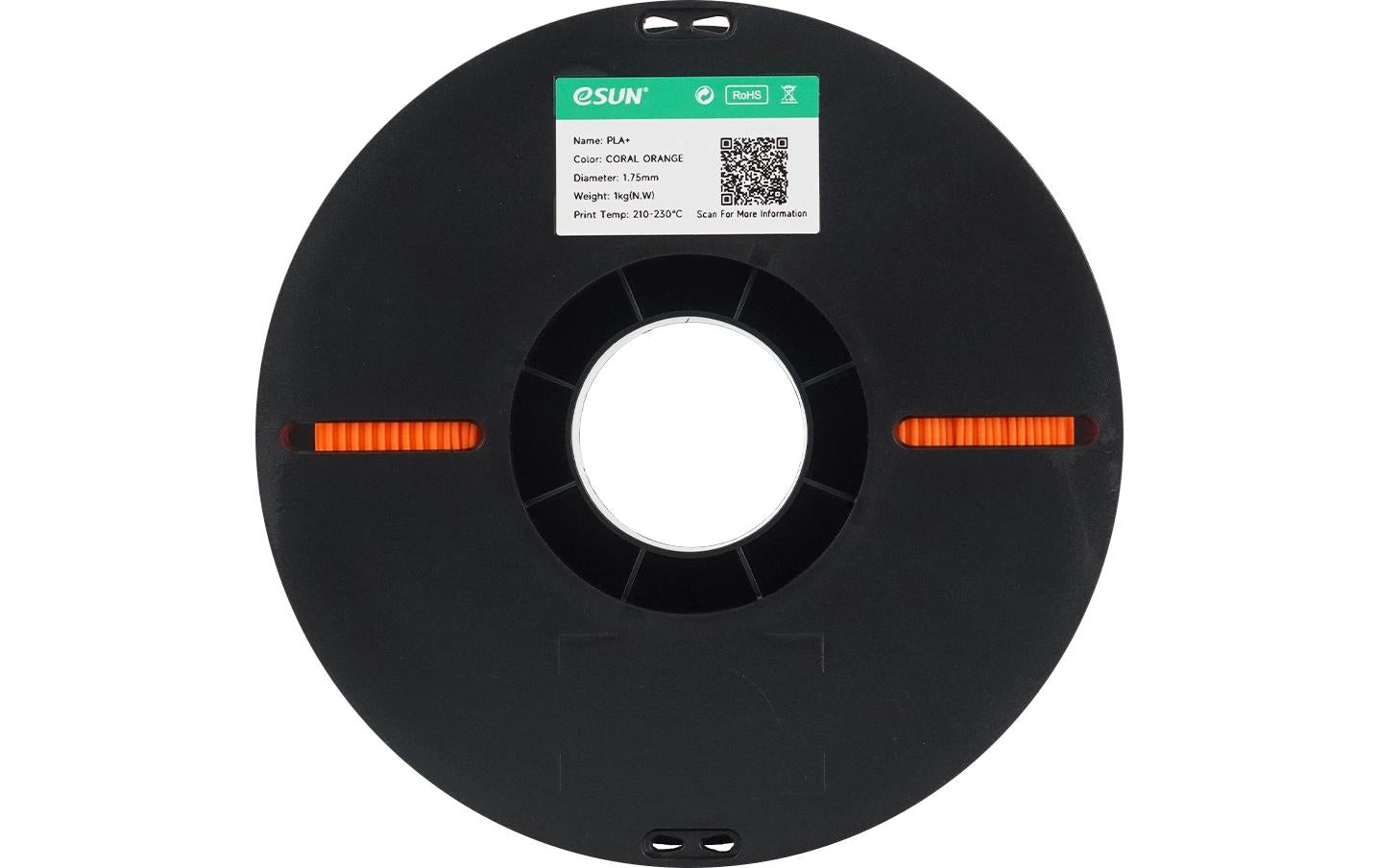 Esun 3D-Drucker-Filament Hyper PLA 1,75 mm Korallenorange, 1 kg