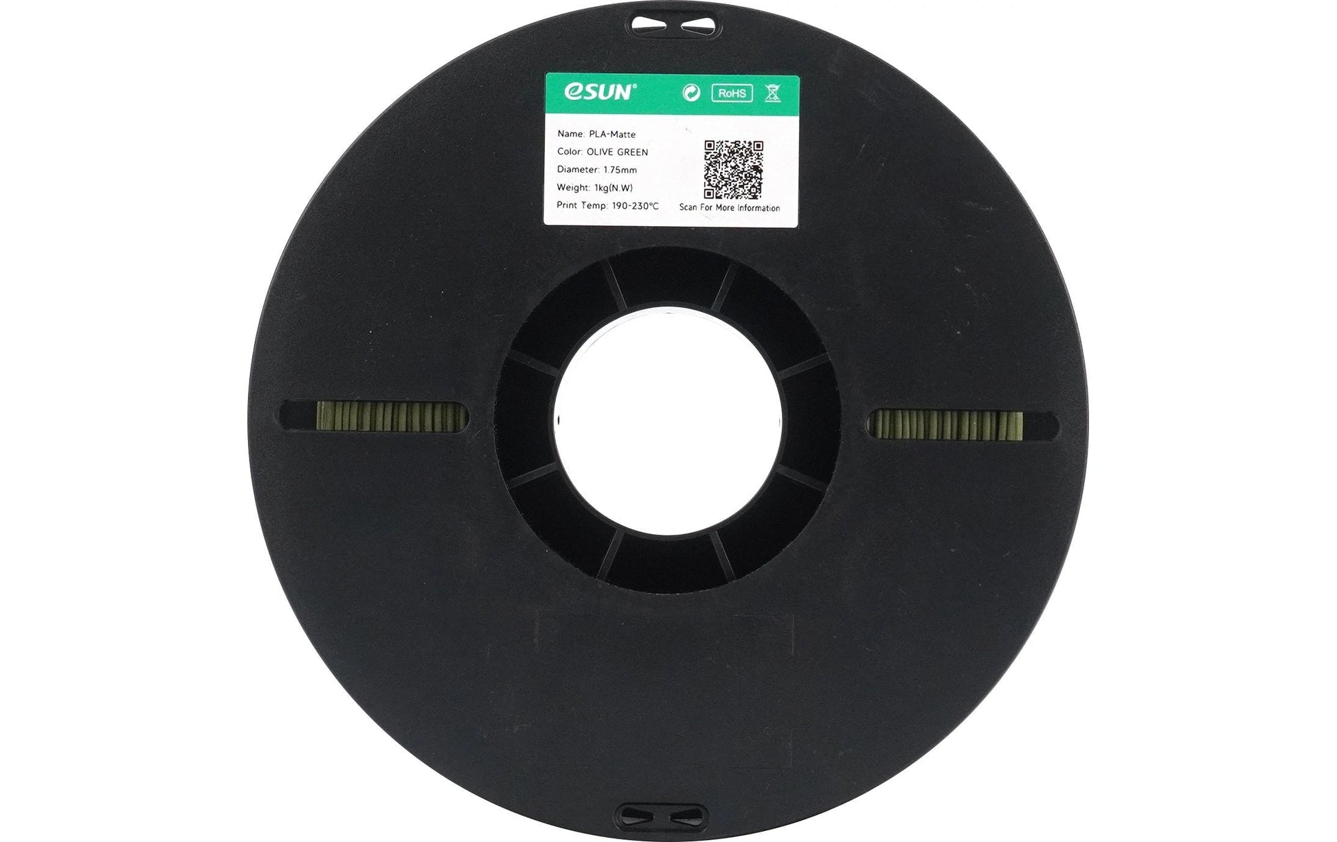 eSun 3D-Drucker-Filament PLA 1,75 mm Olivgrün, 1 kg