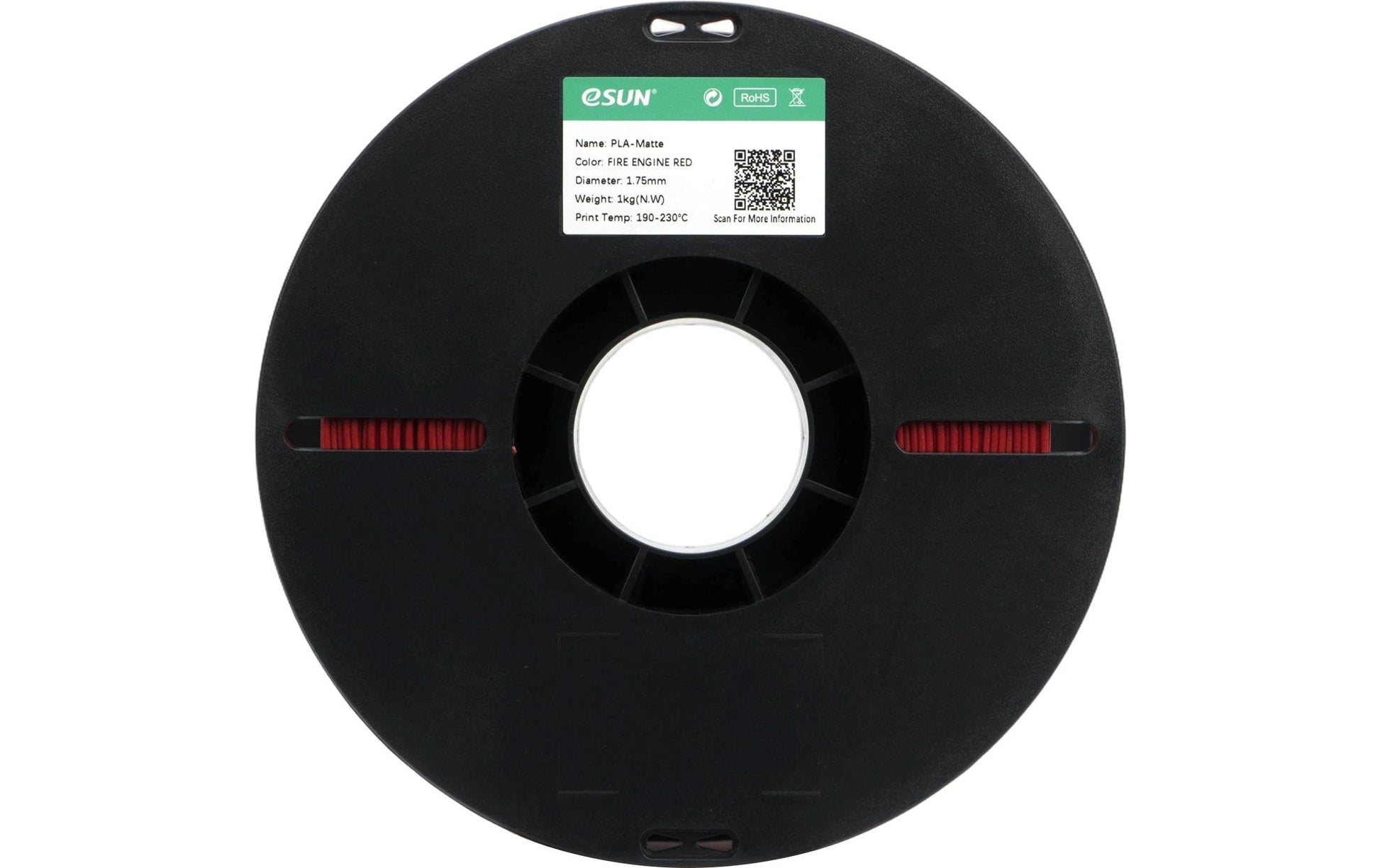 Esun 3D-Drucker-Filament PLA 1,75 mm Rot, 1 kg