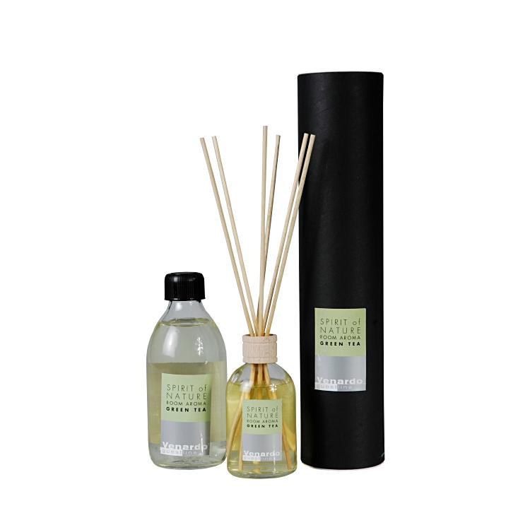 Venardo guestline Venardo Green Tea – Duftstäbchen, 250 ml, 9 Holzstäbchen 35 cm
