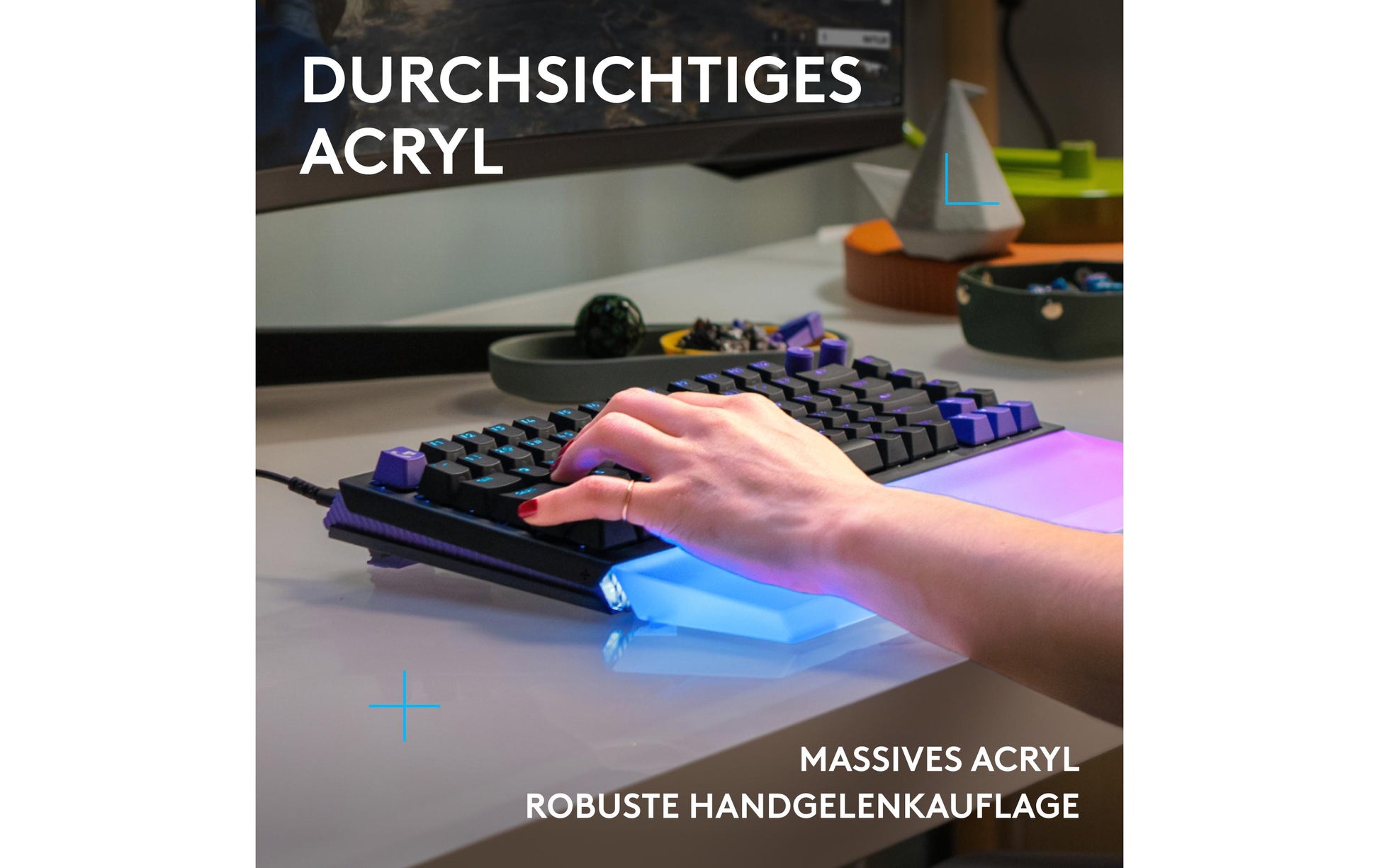 Logitech G512 X – Handballenauflage – Transparent