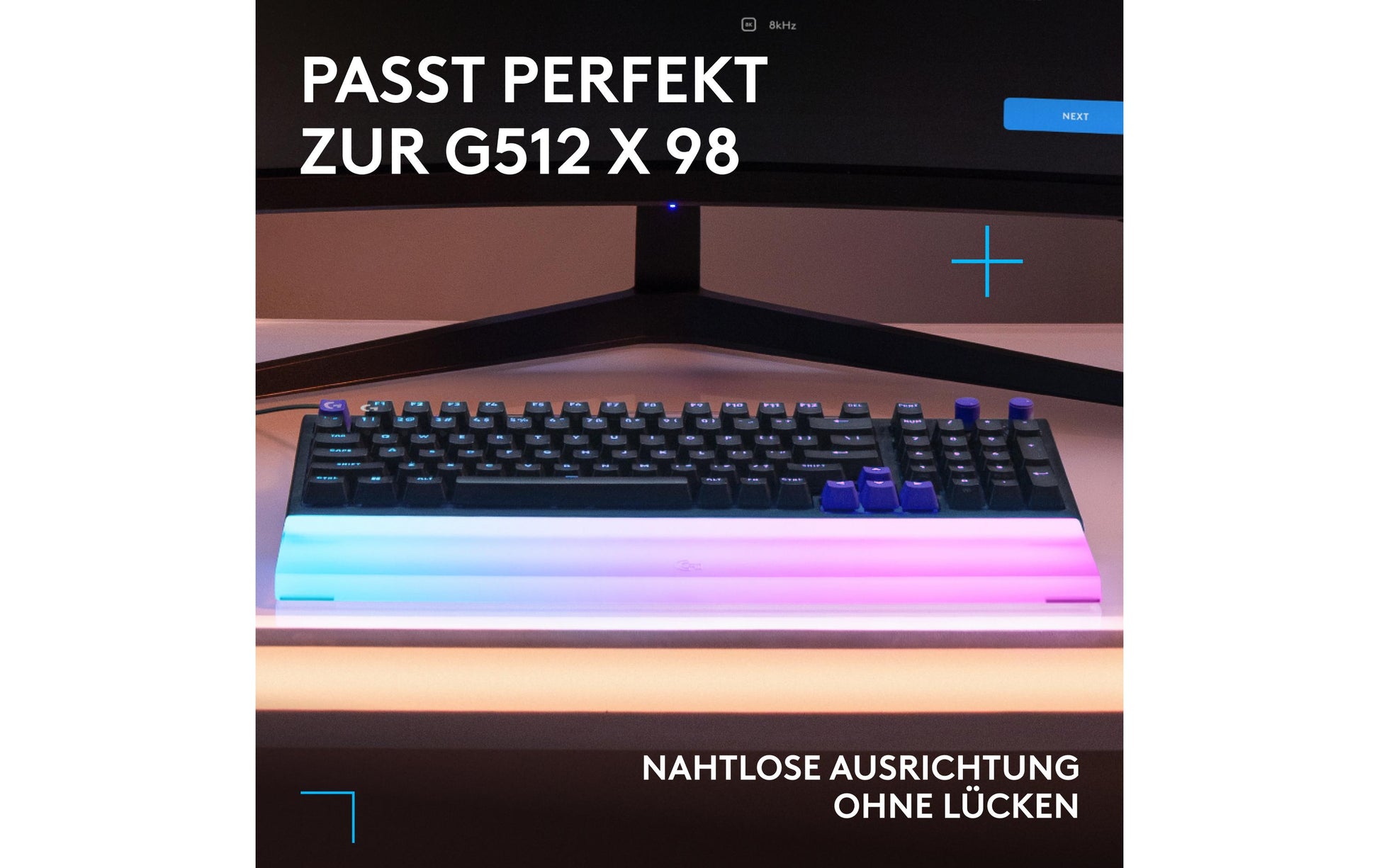 Logitech G512 X – Handballenauflage – Transparent