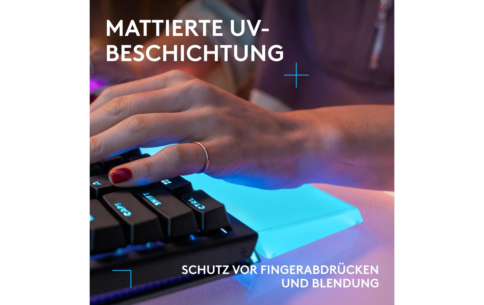 Logitech G512 X – Handballenauflage – Transparent