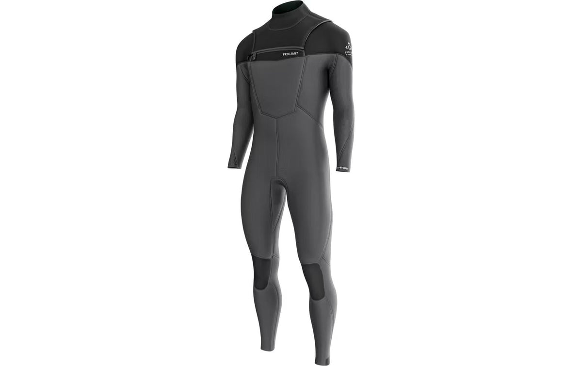 Prolimit Neoprenanzug Fusion Steamer Freezip 5/4 – Grösse 50 – Neopren, Schwarz, Brust-Reissverschluss, Herren