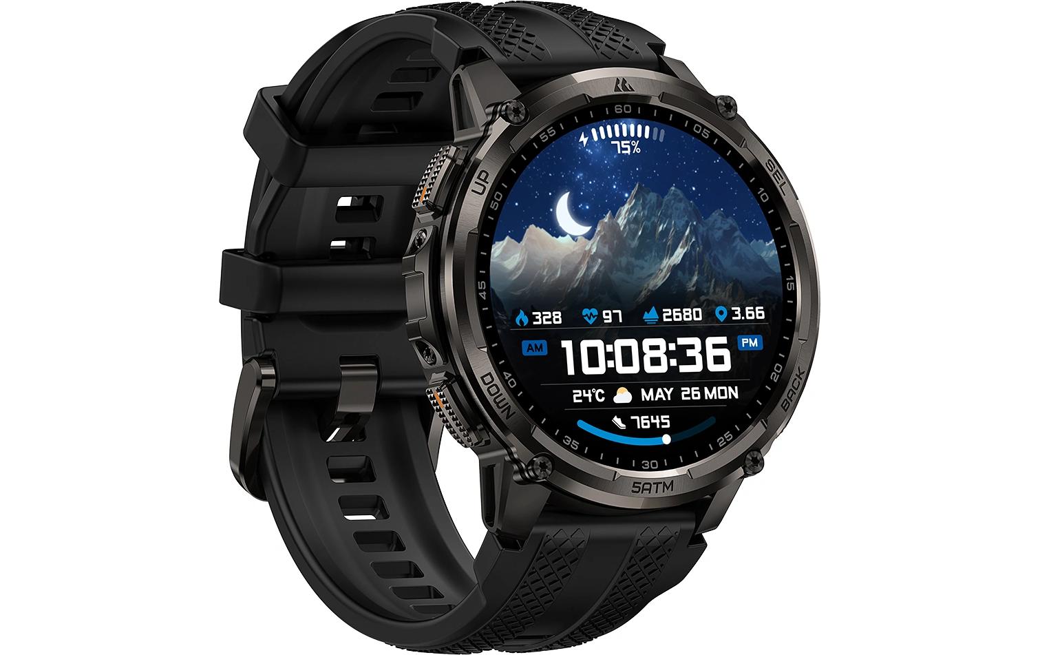 Kospet Tank T4C 50 mm GPS – Schwarz, 50 m, für Android, iOS