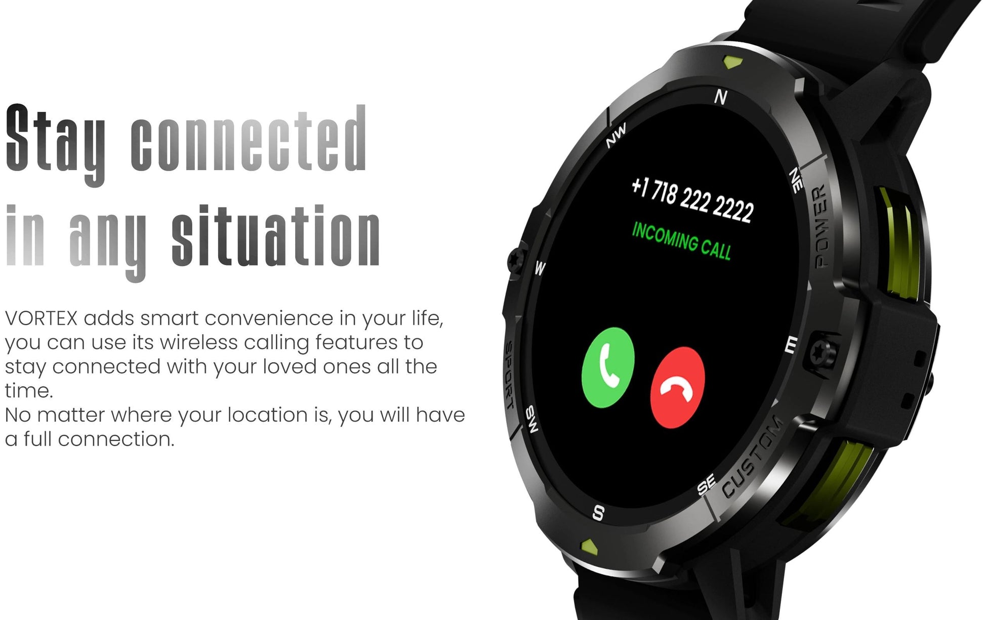 HiFuture Vortex GPS – Schwarz, für Android, iPhone