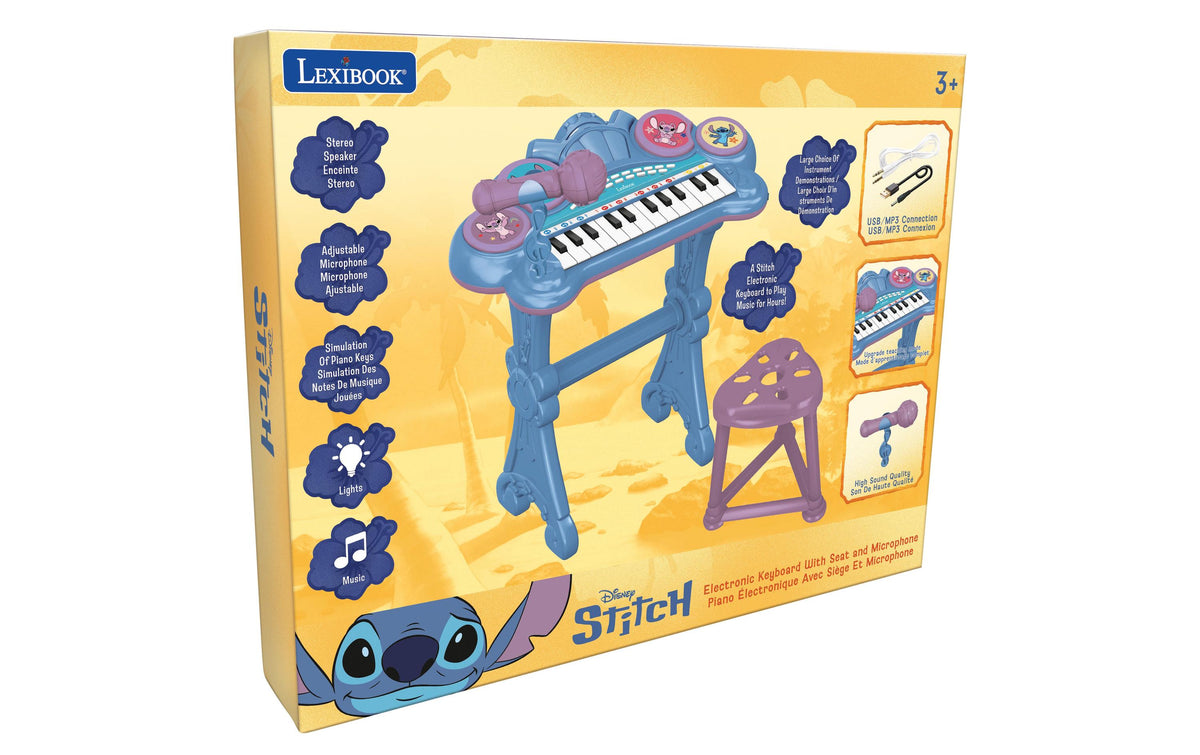 Lexibook Keyboard – Disney Stitch – 41 × 59 × 21 cm – ab 3 Jahren – blau