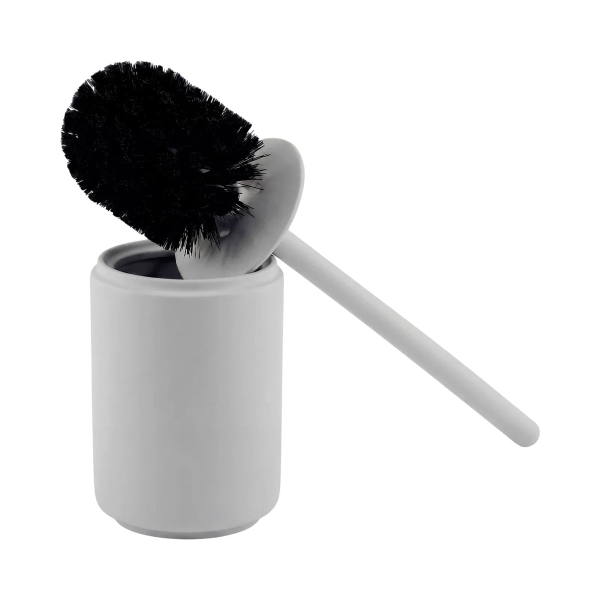 Blomus SAYA – WC-Bürstenset – Keramik, Grau, H 41 cm, Ø 10 cm